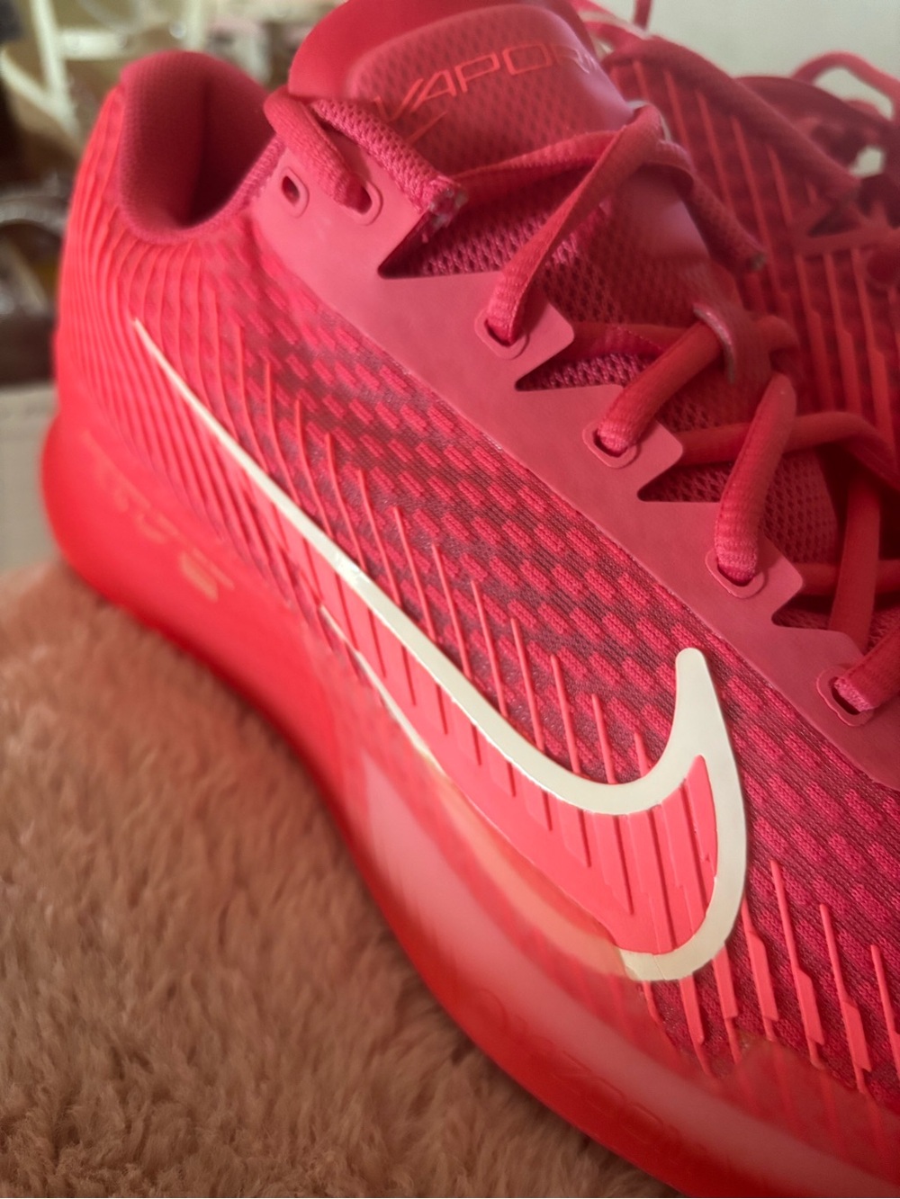 Nike Court Air Zoom Vapor 11 HC Tennis Shoes Aster Pink DR6965-600 Size 11.5 NEW - Picture 2 of 9